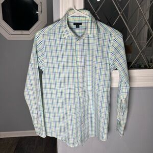 (NWOT) TOMMY HILFIGER Casual Blue and Green Button Down Shirt